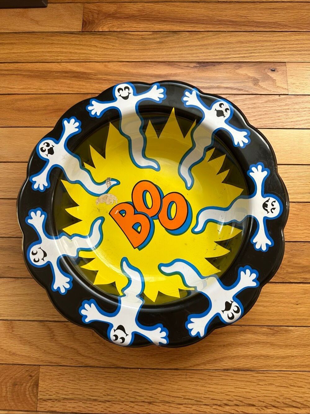 Vintage Halloween Candy Bowl Boo Made in USA Berman Industries